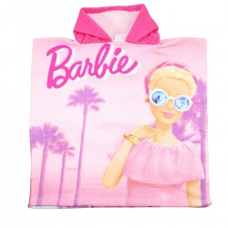 Poncho plage & bain Barbie palmiers