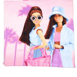 Poncho plage & bain Barbie palmiers