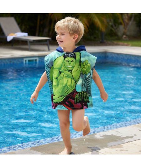 Poncho plage & bain Avengers