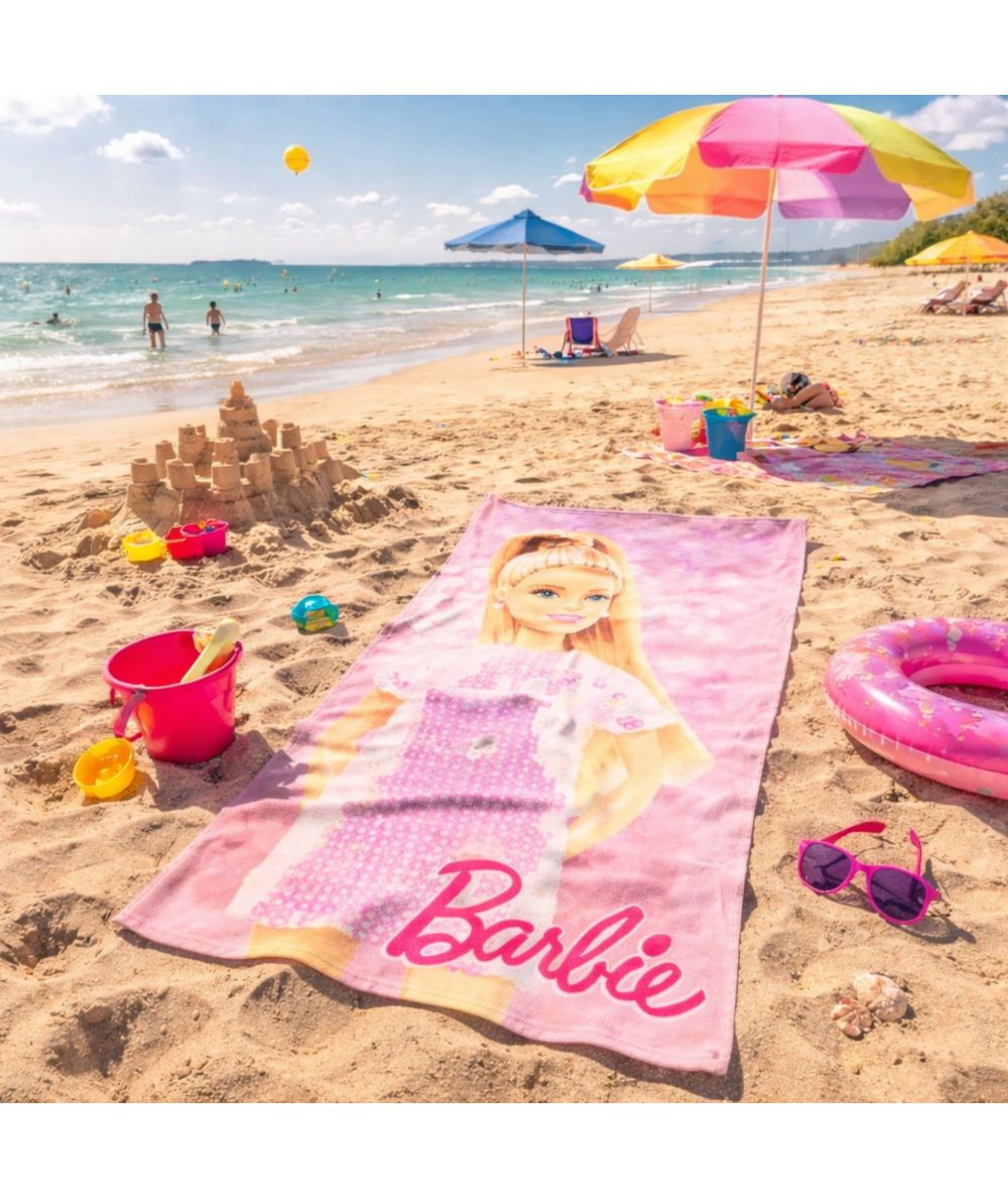Serviette plage & bain Barbie